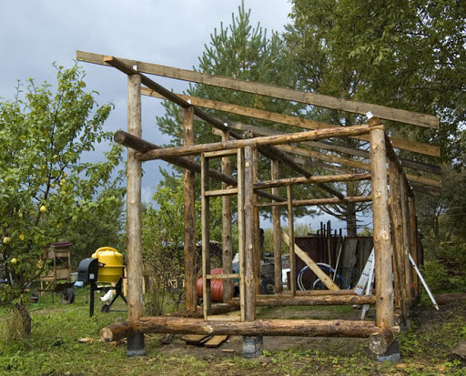 Деревянный сарай из каркаса строим в короткие сроки. | karkasnydom
