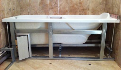 Разные способы установки акриловой ванны: монтируем на каркас или используем ножки
