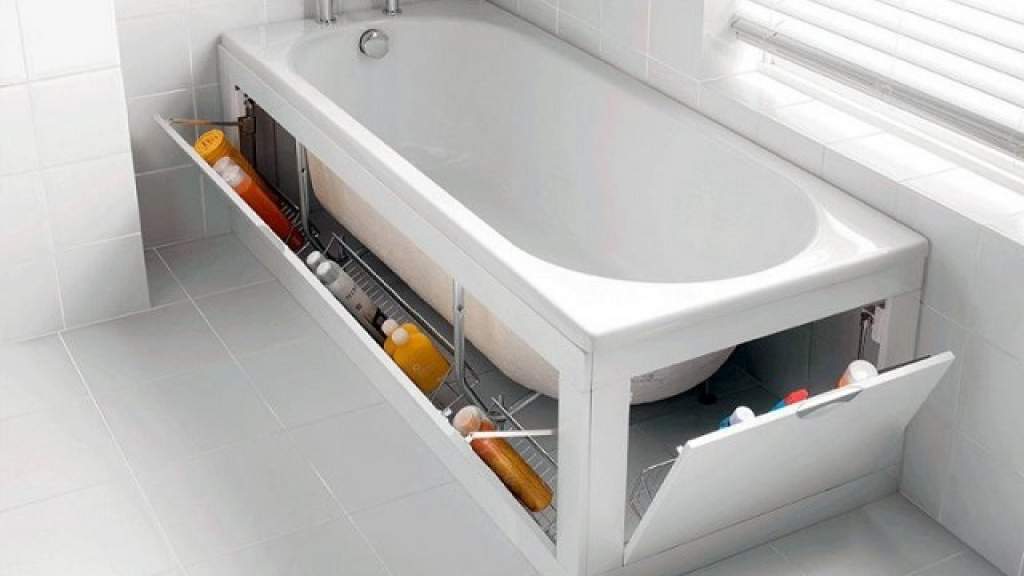 Как сделать экран под ванной: материалы, способы создания конструкций