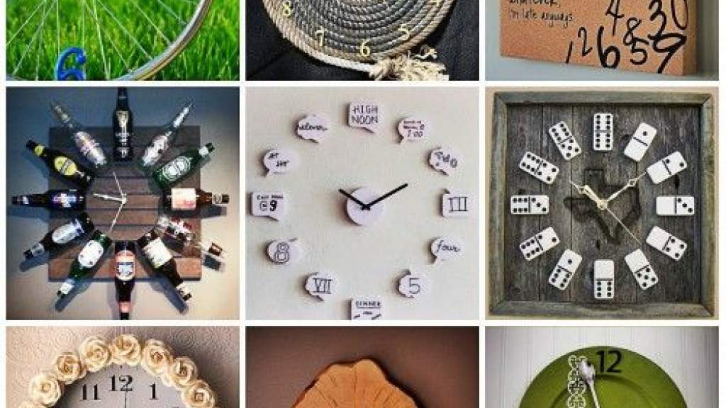 Дизайн настенных часов: 15 способов украшения своими руками