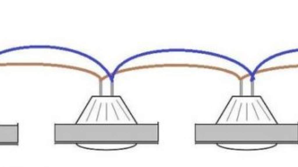 Как подключить точечные светильники: возможные схемы и варианты установки